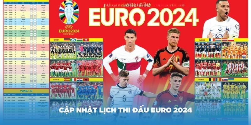 Cập nhật lịch thi đấu Euro 2024 tại Gamebet chính xác, nhanh chóng